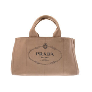 Prada Canapa Tote Bag Beige Canvas